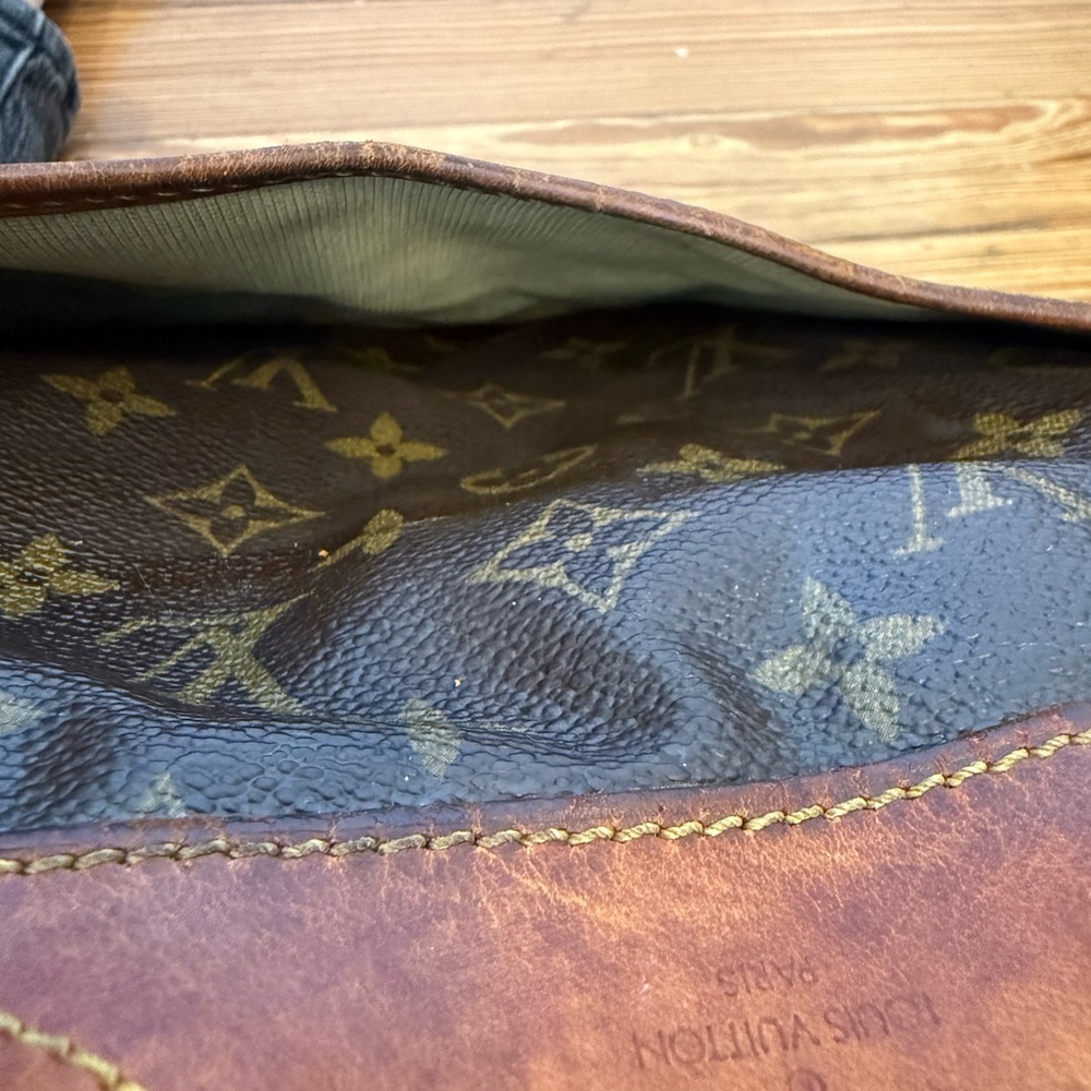 Louis Vuitton 1997 Deauville Bag in Brown Monogram Canvas Vintage Good Condtion - Picture 10 of 16